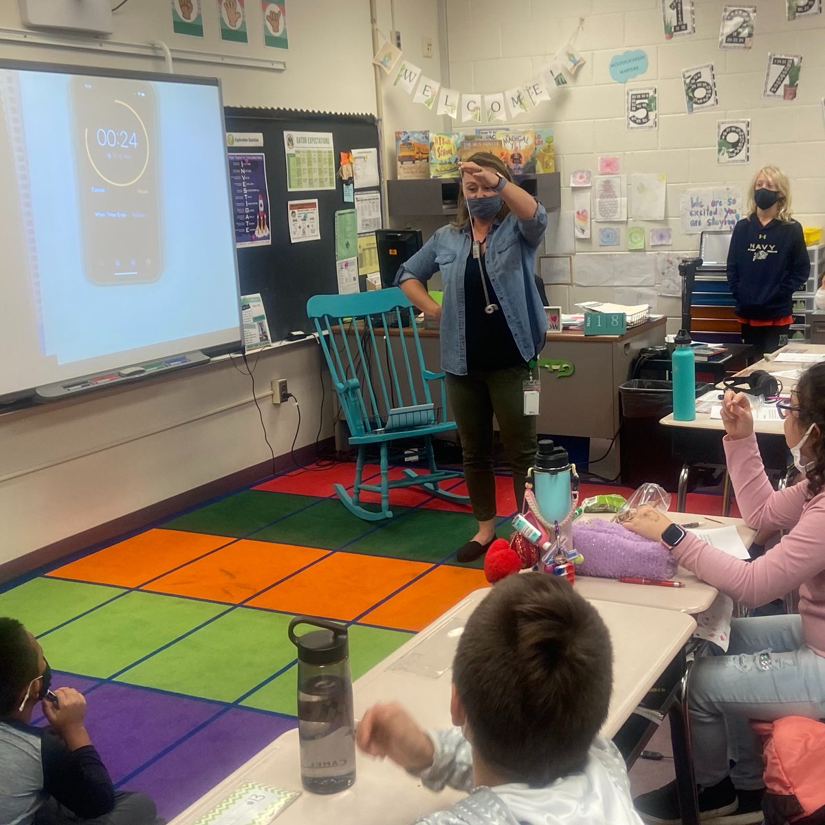 DESAACPS's tweet photo. What is your hypothesis? Grade 3 scientists predicted future motion of objects using patterns of motion & data collected. They changed the mass, they considered variables such as length of string - more to come: the force is with them! #investigationexperts @AACPS_K5Science https://t.co/EB9G5Hv3V1