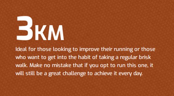 runaday_'s tweet image. Did you know #RUNADAY offers four different distances for challengers to complete? Simply pick the distance that suits your ability best when signing up! Read about the distances available below! #GoTheDistance 🏃‍♂️🏃‍♀️