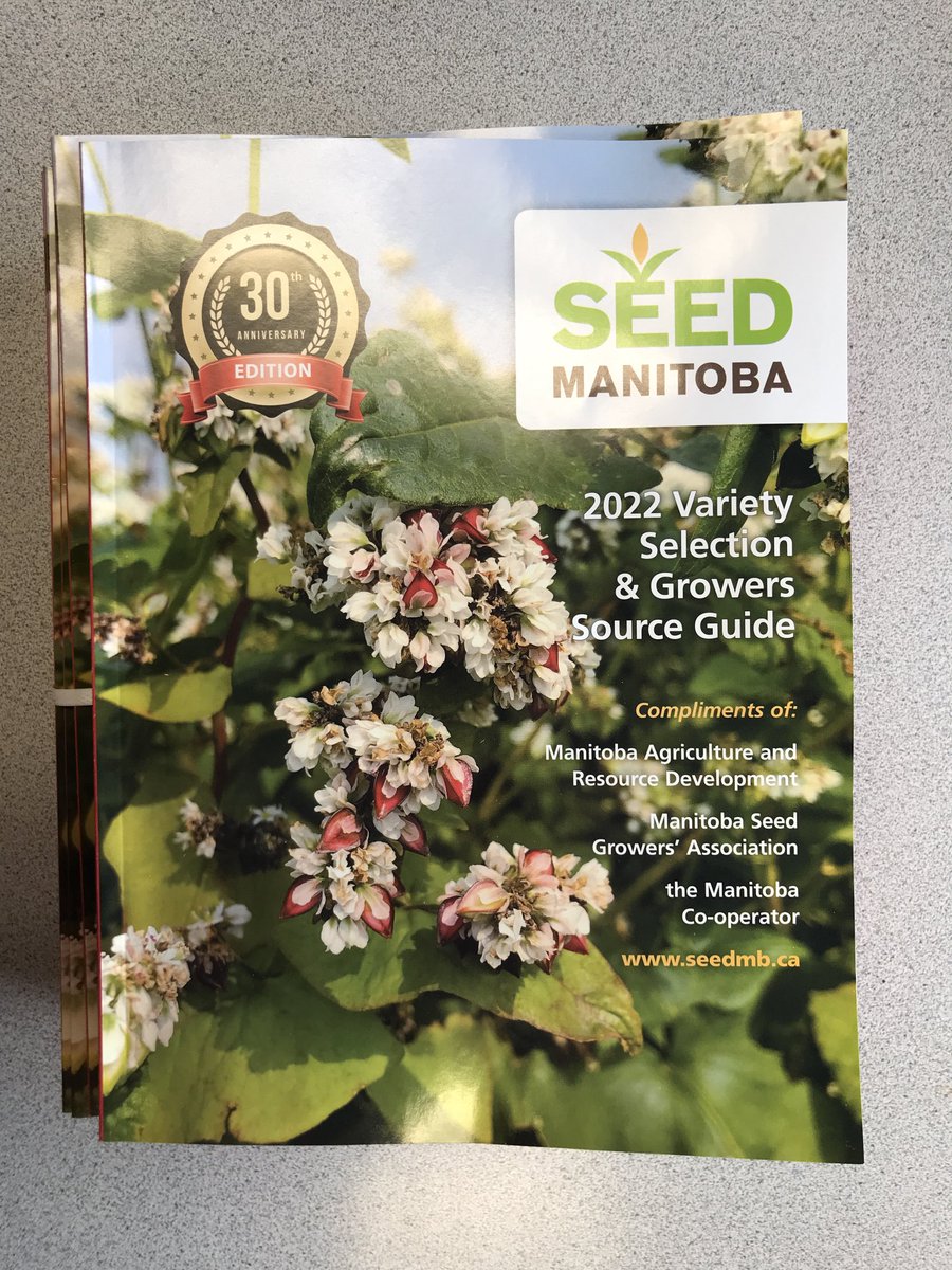 Anne Kirk (@ap_kirk) on Twitter photo Seed Manitoba 2022 hot off the press. Available Nov 25 at MB ARD and MASC service centres and with next weeks MB Cooperator. <a href="/seedmanitoba/">MB Seed Growers' Asn</a> Seed Manitoba 2022 hot off the press. Available Nov 25 at MB ARD and MASC service centres and with next weeks MB Cooperator. <a href="/seedmanitoba/">MB Seed Growers' Asn</a>