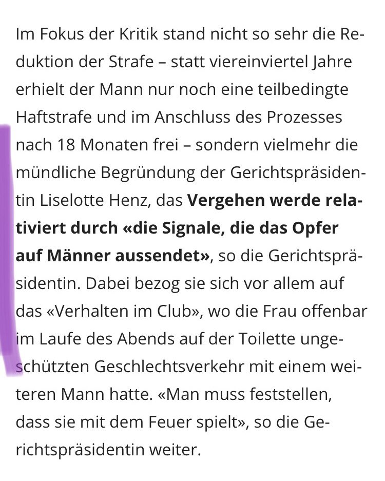 CN: Vergewaltigung. Der zweite Artikel innert zwei Tagen der rape culture in unseren Systemen leider grässlich aufzeigt. Es kotz mich an. #rapeculture
