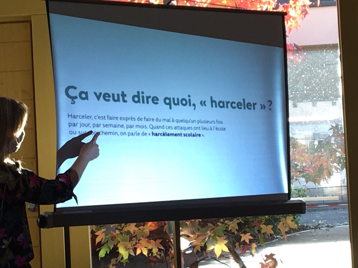 PVenck's tweet photo. Journée de lutte contre le harcèlement. Visite de l’école Le pommier enchanté à Husseren- Wesserling qui mène des actions de lutte contre le harcèlement dès l’école élémentaire. Félicitations à cette équipe dynamique. https://t.co/rWmylppb5d