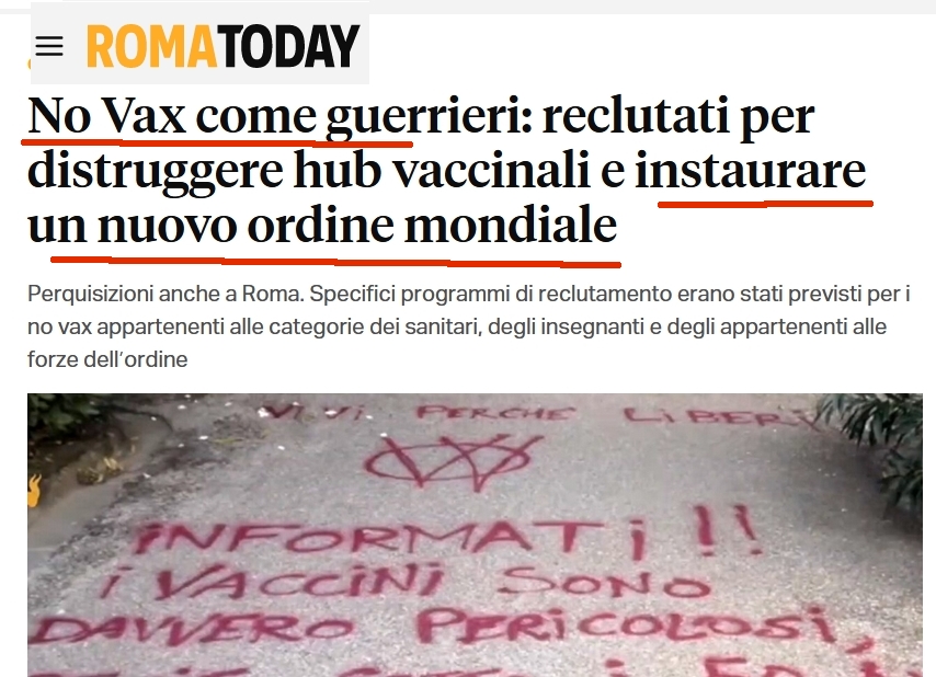 ImolaOggi's tweet photo. Il Nuovo Ordine Mondiale?
Lo vogliono instaurare i no vax 😳🤨 https://t.co/7hmKlylXhv
