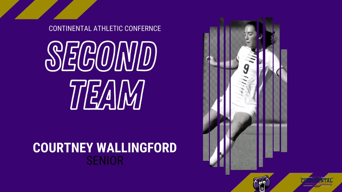 BU_WomenSoccer's tweet photo. Congratulations to the 7 Bruins that were selected for the @CAC_SportsNAIA all conference teams and to our Senior GK, Sabrina Staufenbiel, on being selected as the Goalkeeper of the Year! 👏🥳🟣🐻⚽️ https://t.co/3yz2t8QDuO