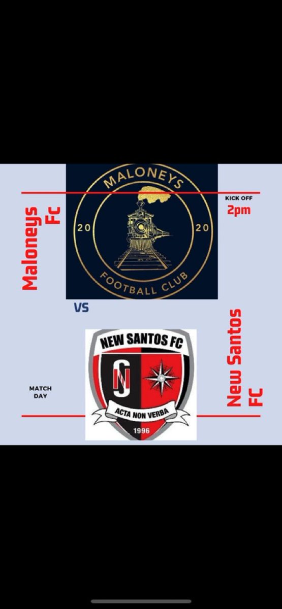 MaloneysFC's tweet photo. We trave away to Jubilee Park this Saturday, just off Dunmurray Lane for the fixture v New Santos, who we defeated 3-0 a couple of weeks ago. The lads look to build on their current form and add to their current league tally with another win. Come along and give your support. https://t.co/ikZb8KxdMc