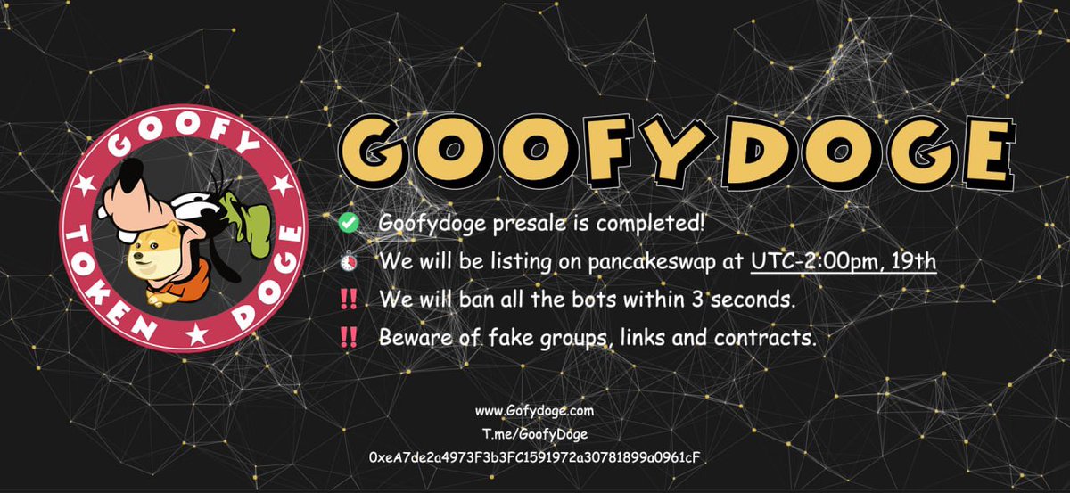 Goofydogecoin's tweet photo. Goofydoge🚀🚀🚀 https://t.co/FCekisFE8c