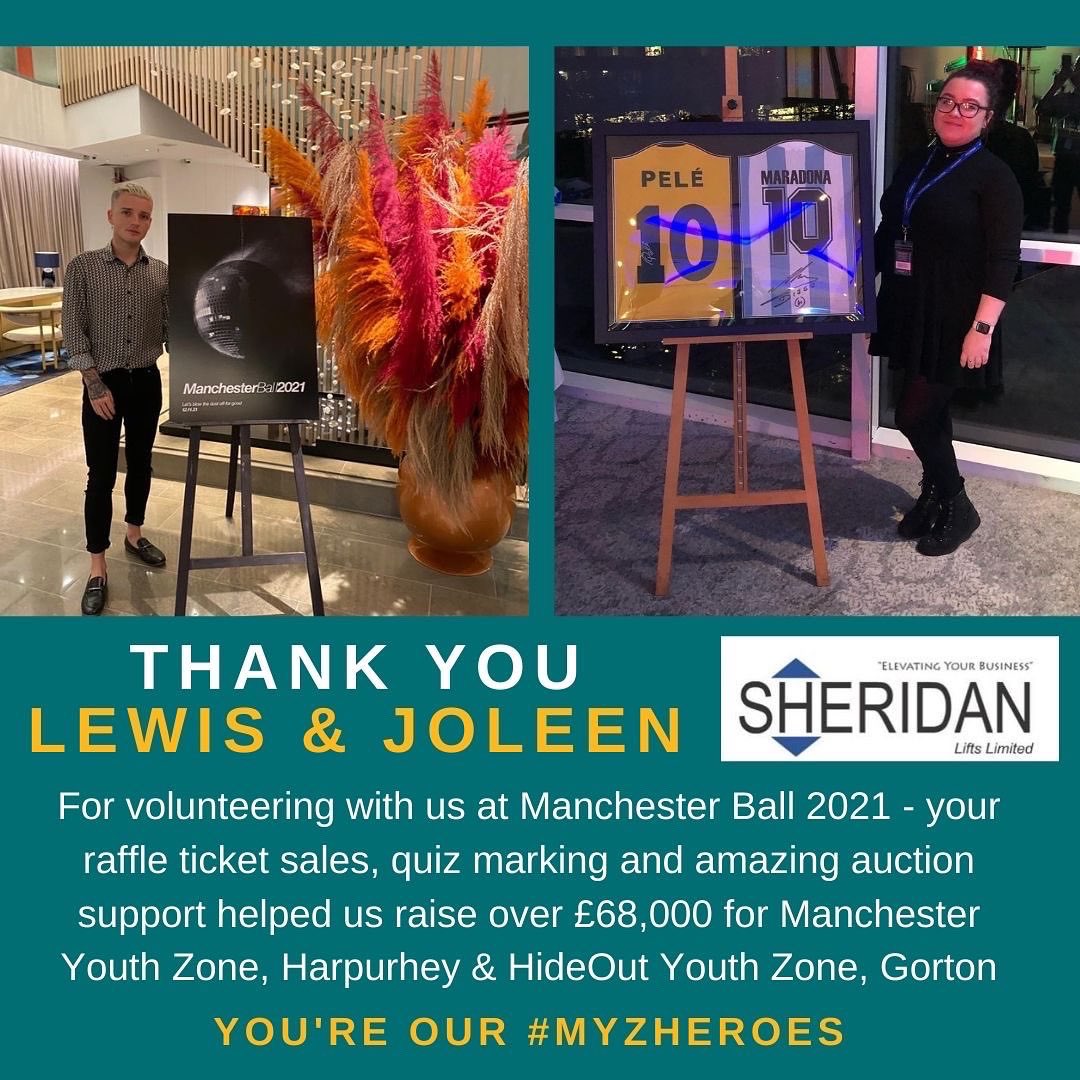 SheridanLifts's tweet photo. Sheridan Lifts supporting local youth zones. Specific applause to our Joleen and Lewis who through there own efforts provide so much Amazing amount of money raised. Such a pleasure to help! Well done to all involved 🐝♥️ #manchester #helpingothers #community https://t.co/tHWfMTX3Nj