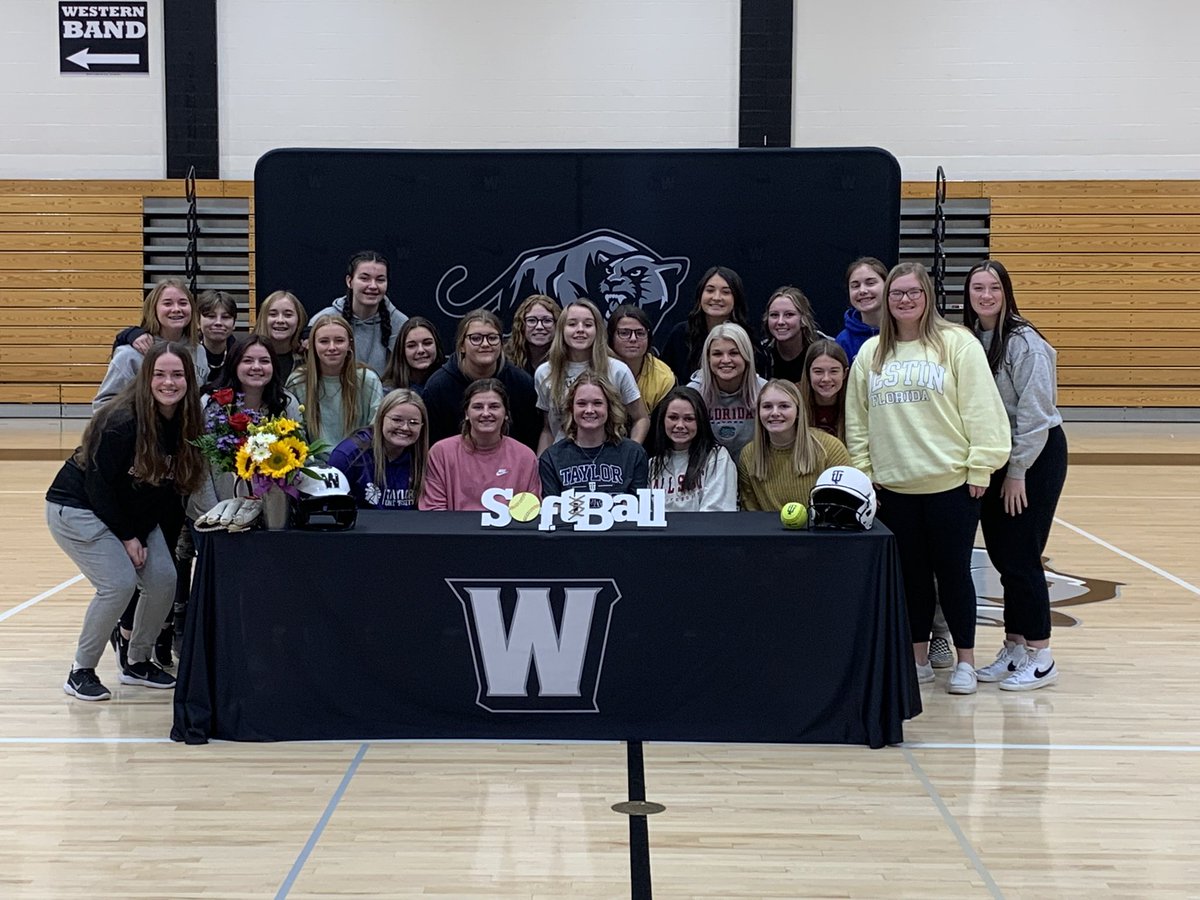 Panthers_AD's tweet photo. Congratulations to Morgan Ousley on her signing today to continue her academic and softball career at Taylor University. https://t.co/BaMFtpMDC6