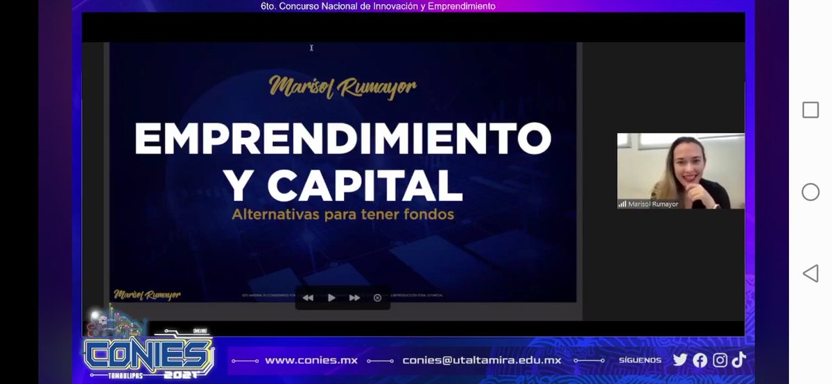 marisolrumayor's tweet photo. Acompáñame a platicar sobre emprendimiento y cómo capitalizarnos. Sigue la transmisión por #FBLive https://t.co/YNiBSoP4YT #Conies2021 https://t.co/x9kDMR8CYZ