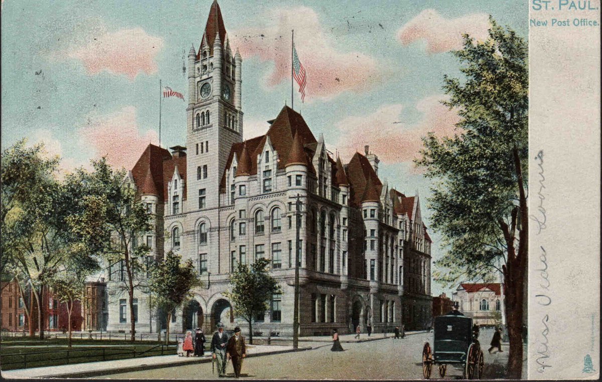 postcardpassion's tweet photo. Excited to share the latest addition to my #etsy shop: Vintage Pre-Linen Postcard New Post Office St. Paul Minnesota 1900s Undivided Back Tuck Card https://t.co/wcJfs7T9tZ #postcard #vintage #minnesota #postoffice #stpaul #landmarkcenter #postcardpassionshop https://t.co/sy6yNcaaO0