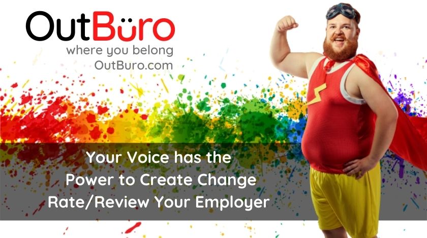 OutBuro's tweet photo. LGBT Employees – Review/rate your employers in support of LGBTQ Corporate Equality.
With a mask of anonymity, you can:
- Shine a spotlight on those employers that are enjoying the benefits of being LGBT-friendly by creating a welcoming environment

https://t.co/fkfmyrHXuM https://t.co/N9UWjawMca