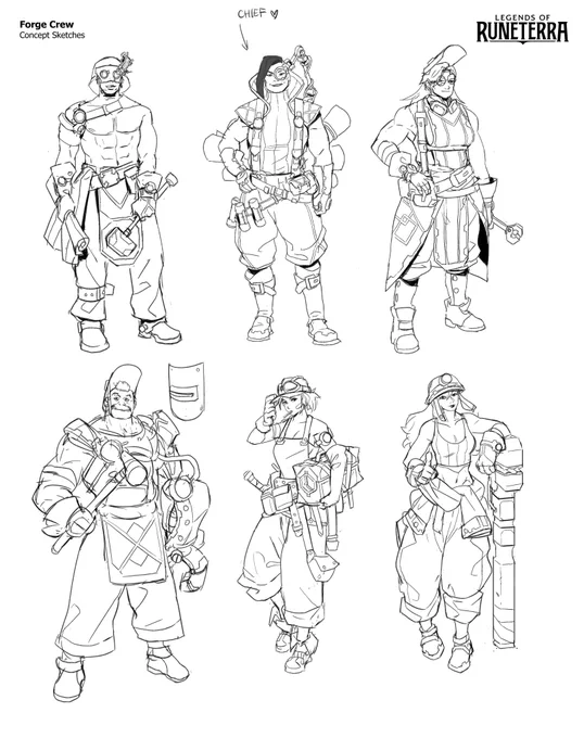 Forge crew exploration sketches 