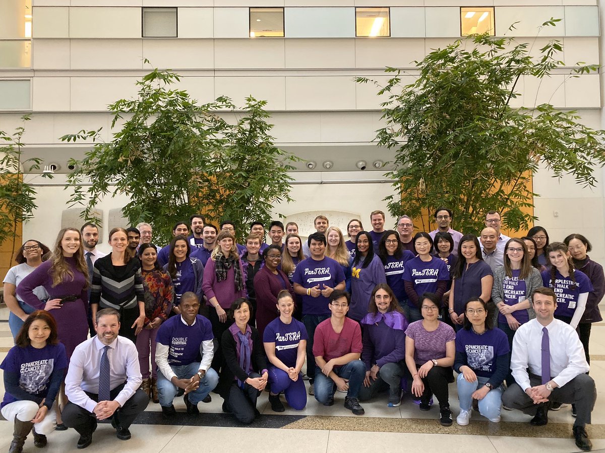 Every day, I get to work with a huge group of super talented and smart people to find out how #PancreaticCancer works. Older pic, but the message is the same - it’ll take a huge village to figure this out…
#WorldPancreaticCancerDay #WPCD @UMICHpancreas