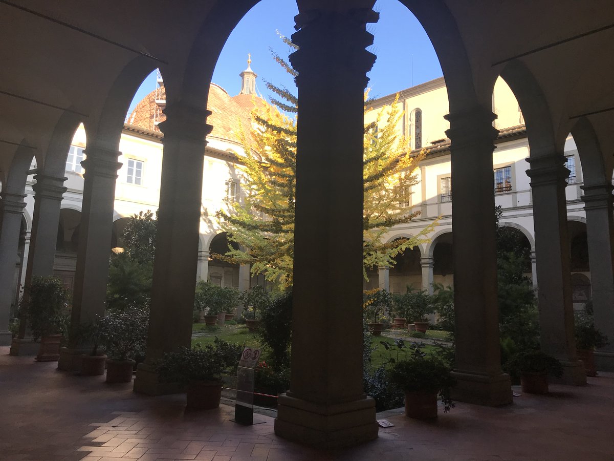MeganHenvey's tweet photo. Designed by Brunelleschi 1428-1435, with building beginning 1444, today’s #AChurchADay was the awesome Santo Spirito, in Oltrarno. Like San Lorenzo, it is an incredibly harmonious and serene space. https://t.co/XmYG9ICNGu