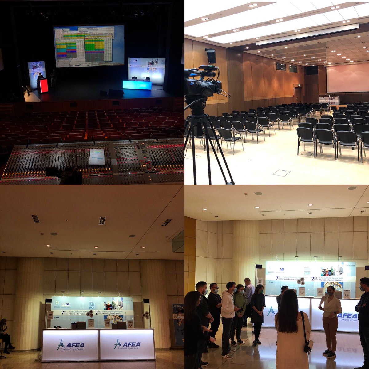 7thEcosep's tweet photo. Setting Up! Ready to go!‼️🙌#Ecosep2021 #medical #sports_medicine #congress #athens #physiotherapy #safety #afeameetings https://t.co/gRK2WNJyAO