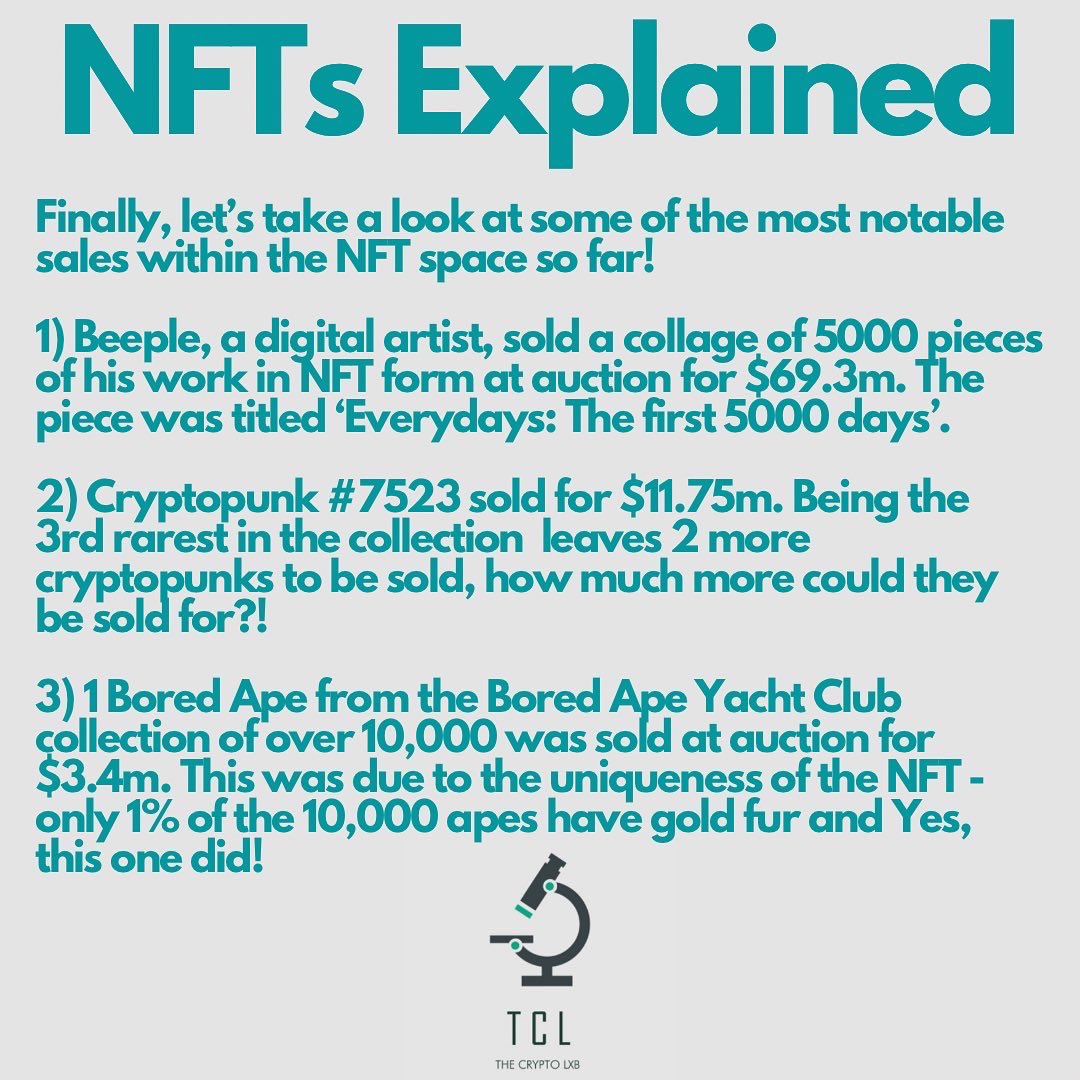 thecryptolxb's tweet photo. Here at The Crypto Lxb, we are fascinated by the NFT run over the course of 2021. 

We thought, how about we help our followers to truly understand the whole concept of NFTs and why they have boomed this year, check it out! 🚀 🖼 https://t.co/QeGkcSDrKv