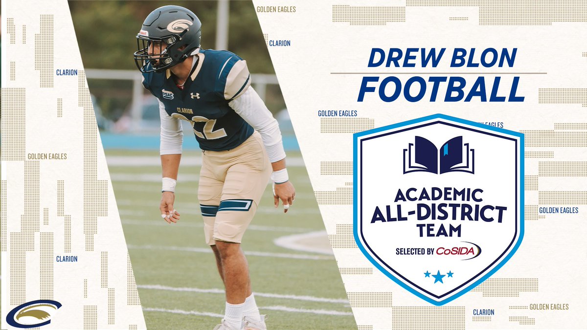 Congrats to Drew Blon of <a href="/ClarionFootball/">Clarion Football</a> and Julia Piccolino of <a href="/Clarionvball/">Clarion Volleyball</a> on earning CoSIDA Academic All-District honors today! Both will go on the national ballot for Academic All-America!