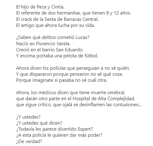 gargantapodero's tweet photo. "YA LE METIERON BALA: AHORA, VEAN"
*Por Nacho Levy: 
https://t.co/OiPgB2rFjm 

#ControlPopularALasFuerzasDeSeguridad https://t.co/c3HmCNWAMv