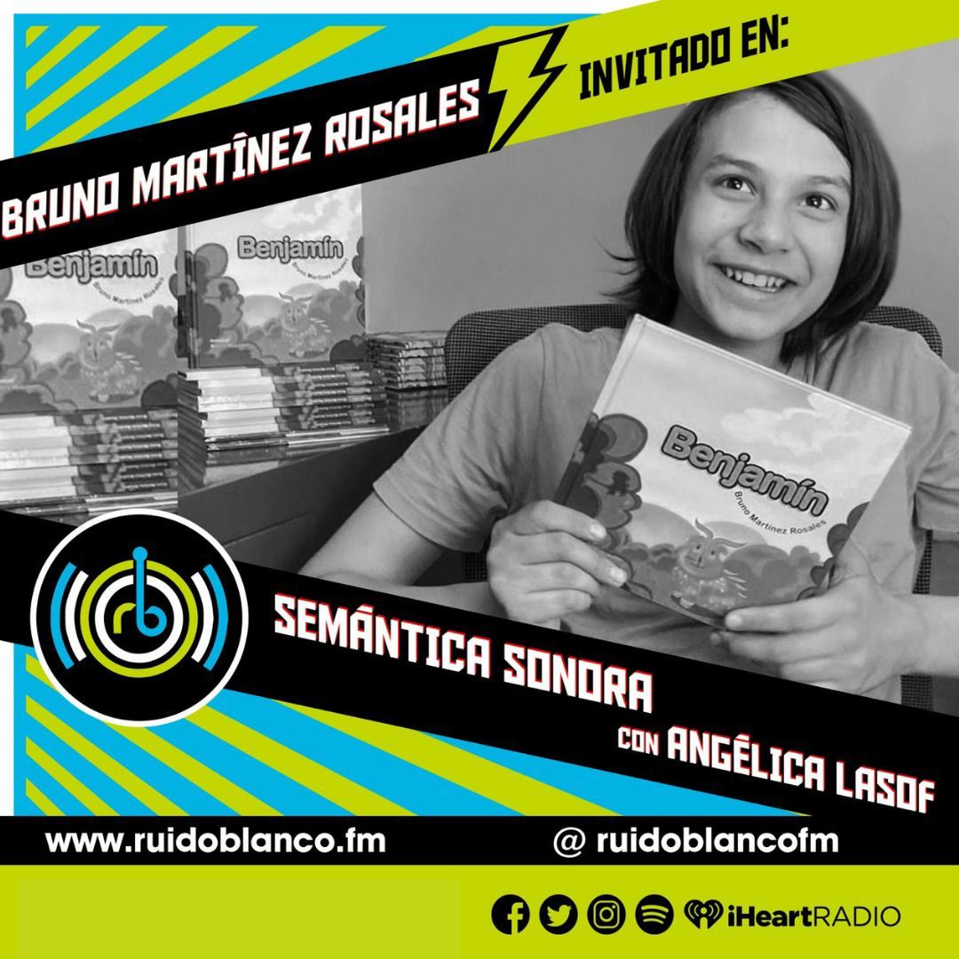 #TBT El jueves 11 de noviembre, el autor de Benjamín, Bruno Martínez Rosales, estuvo como invitado en #SemánticaSonora con <a href="/Lasof721/">Angélica Lasof</a> para platicar sobre el proceso creativo de este proyecto.
Puedes escuchar la entrevista en: ruidoblanco.fm/audi.../2020/1… 
#Benjamín #LiteraturaInfantil
