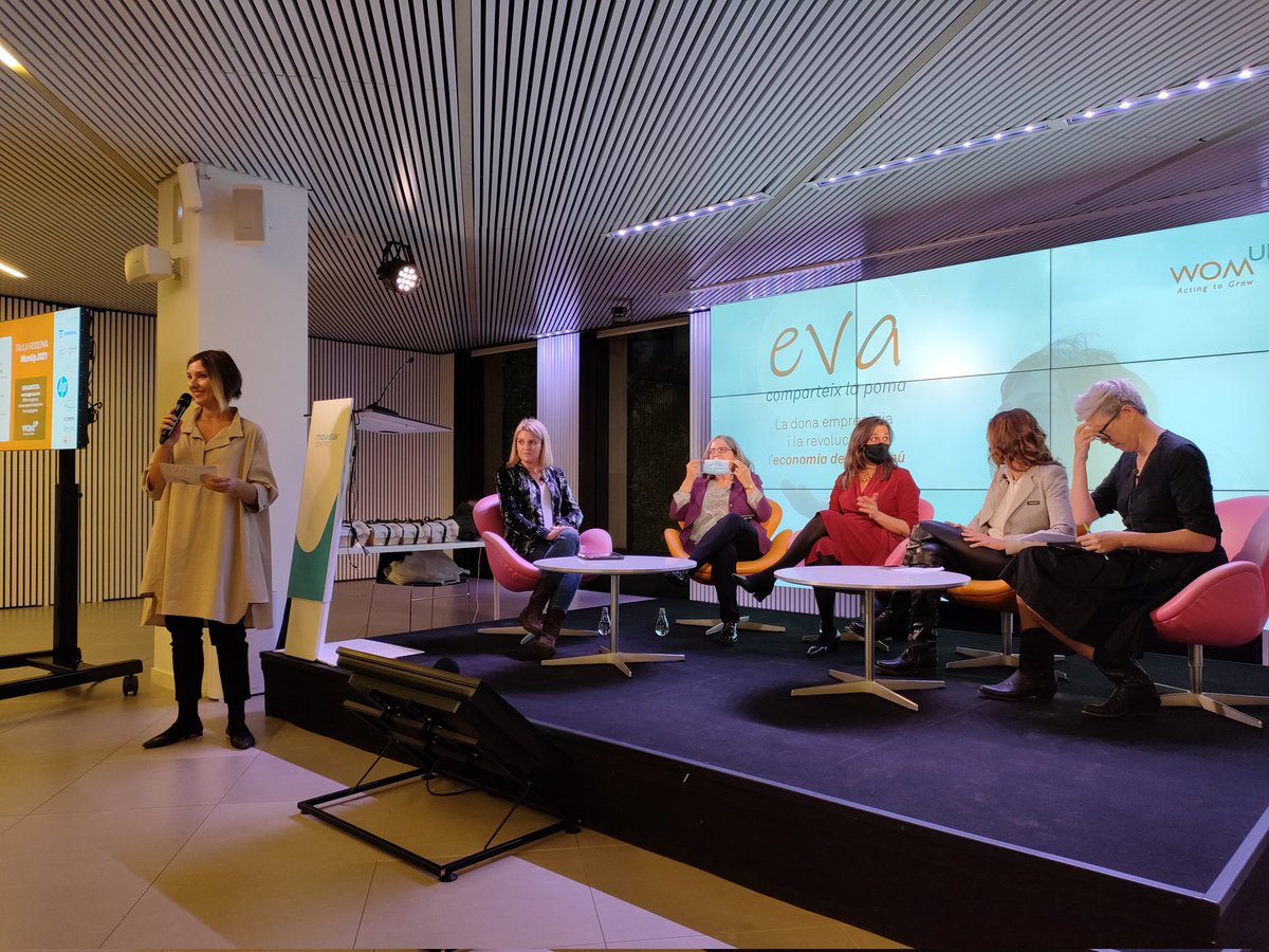 MonicaSuris's tweet photo. Avui a la taula rodona de @Womupgroup, #Evacomparteixlapoma. Sempre #Actingtogrow, parlarem de l"#Economiadelbecomu. Una nova oportunitat d'escoltar grans ponents com la @Mercè Carreras-Solanas, @MariaTeixidor, @NuriaBalcells i @ceciliatham, i la.nostra moderadora @RuthGumbau https://t.co/vfyLMdAht4