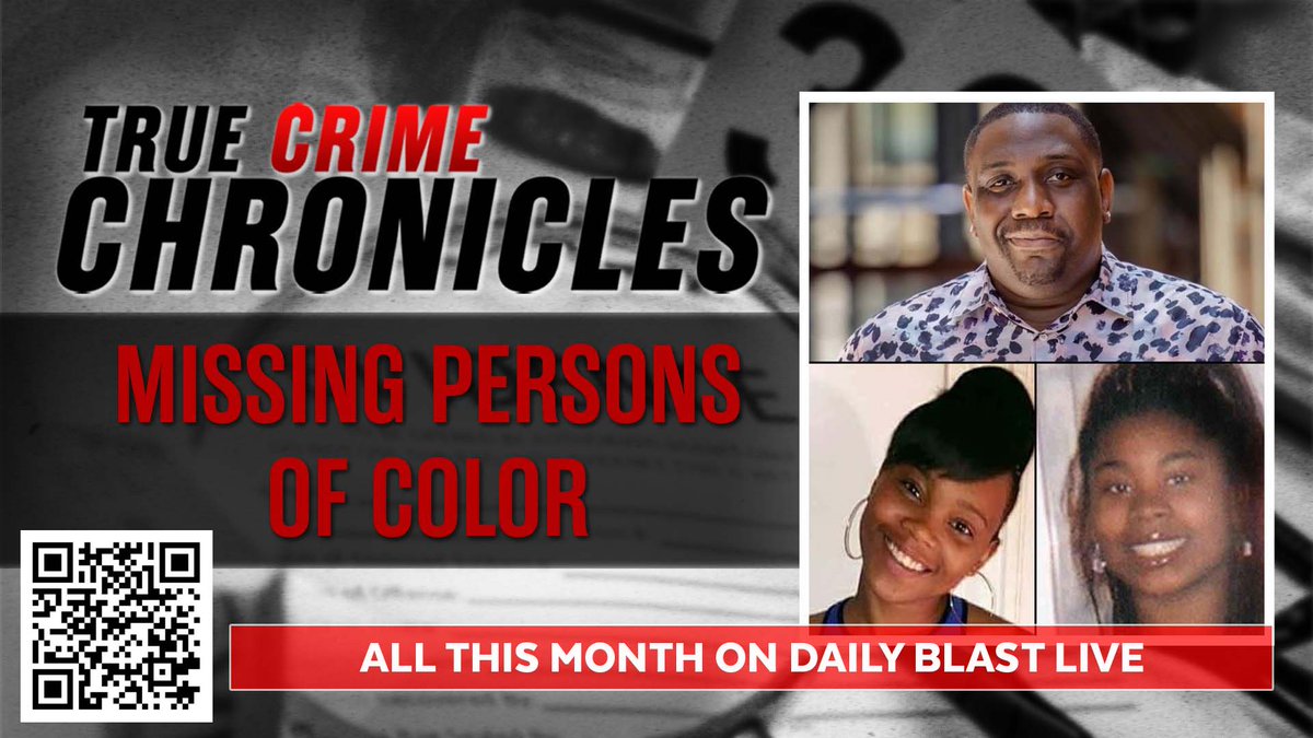 dailyblastlive's tweet photo. All this month as part of our #TrueCrime series, DBL has been telling the #MissingPerson stories of people of color.
▶️ https://t.co/1UPxqBcOYJ
#MissingPOC #BlackAndMissing #MissingInAmerica https://t.co/sxqX4GL7pC