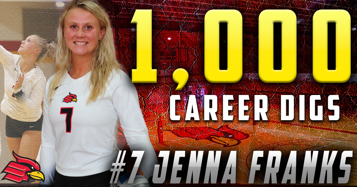 CONGRATULATIONS TO <a href="/jenna_franks/">Jenna Franks</a> ON GETTING 1,000 CAREER DIGS 🏐🏐🏐

She reached the milestone against West Liberty University in the <a href="/wheelingvb/">Wheeling University VB</a> regular season finale #GoCards