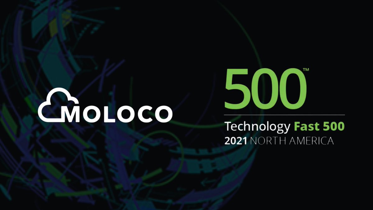 MolocoHQ's tweet photo. We are proud to have been ranked as one of North America’s fastest-growing tech companies on the 2021 @Deloitte Technology Fast 500 list. Thank you to our amazing team for driving the continued growth and to Deloitte for recognizing us! Read more 👉https://t.co/XcROPwQjjW https://t.co/VdfO7O9eF3