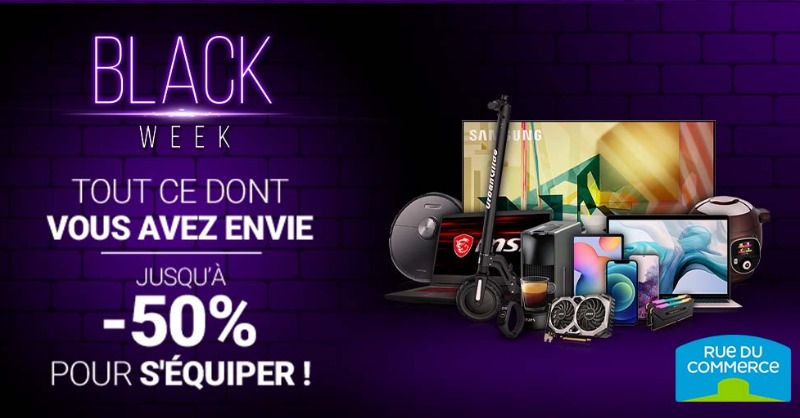 rueducommerce's tweet photo. PC et matériel Gaming, smartphones, maison connectée... Le top de nos offres pour vous reconnecter ! 😍 #blackfriday2021