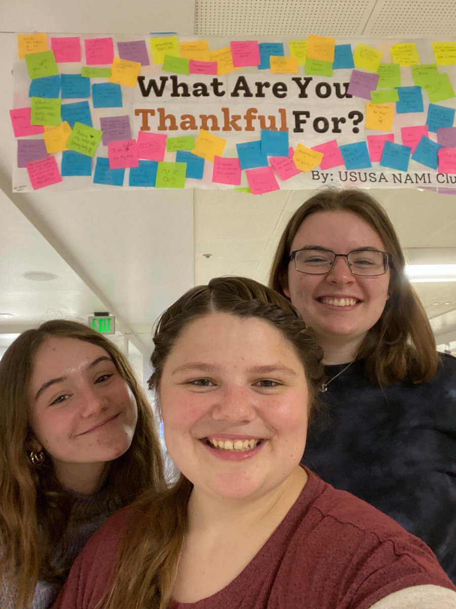 USUSA_NAMI's tweet photo. #ThankYouWeek

Thank you for the amazing participation. It was fantastic to learn what USU students are thankful for!! #GoAggies #USUSA #USUSAThankYouWeek #nami 
Please comment: What are you thankful for ! https://t.co/8ig5Z18eEe