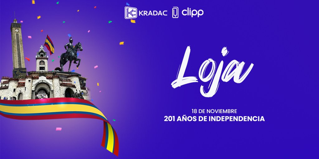 Saludos a nuestra bella #Loja hoy, al conmemorarse 201 años de lucha incansable, de valía y libertad🥳🥳👏🏻👏🏻.
¡𝐕𝐈𝐕𝐀 𝐋𝐎𝐉𝐀❗