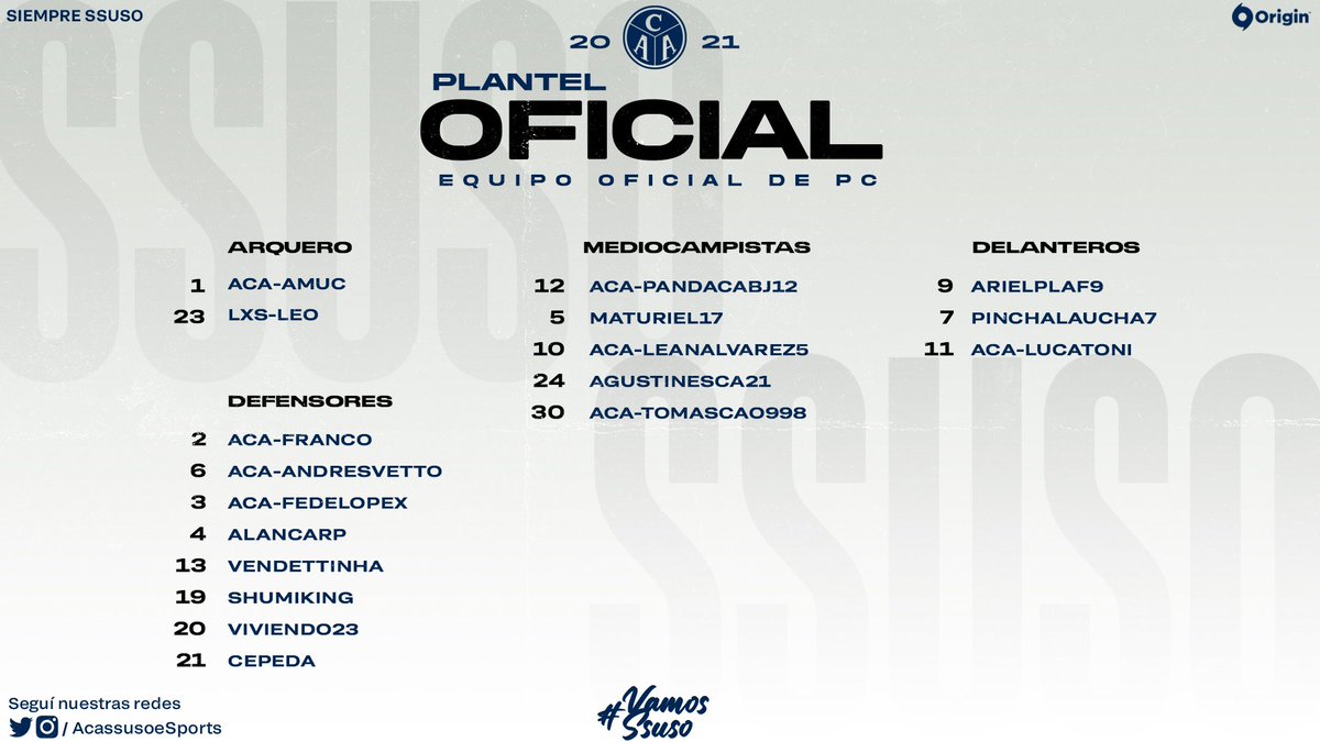 ACASSUSO ESPORTS tweet media