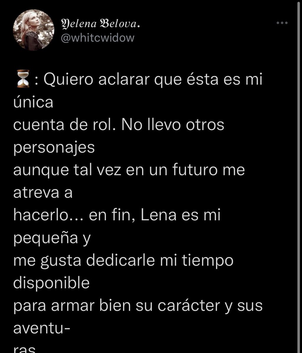 🥀 ; ajá, nosotras somos las mentirosas y las que “llamamos la atención” ¿cuando ella miente sin parar poniendo en otra de sus cuentas como “solo tiene una sola cuenta de rol”? no te hagas la gallita que pruebas sobran contigo.