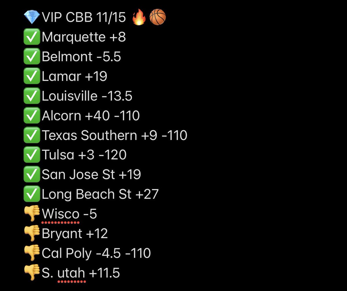 LightningLockz's tweet photo. 💎 VIP CBB last 4 Days 🔥🏀 

37 wins 
16 losses 

70% win rate 😈 

Giving a FREE WEEKEND PASS to 5 people who LIKE OR RT this TWEET 

If you comment “LLFAM ⚡️” your chances go wayyyyyyy upppppppp https://t.co/pwCik5AifA