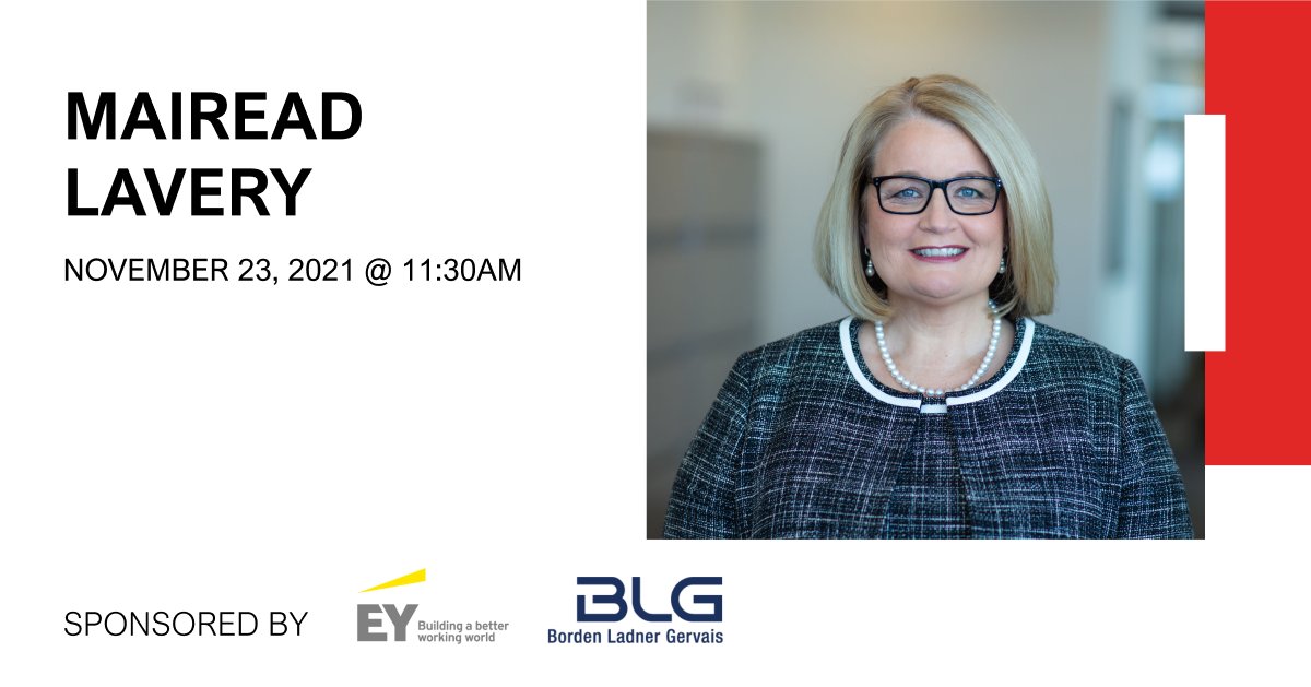 There is still time to get your tickets for our event happening on Nov 23 with Mairead Lavery, President &amp; CEO of Export Development Canada. Get tickets: canadianclub.org/events/mairead…