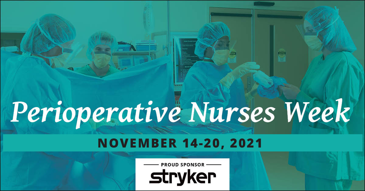#Perioperative Nurses Week is a great time to demonstrate leadership and help strengthen your OR team’s spirit. Plan a party and post some pics for a chance to win one-year membership or Expo 2022 registration.bit.ly/pnw-2021
 #periopnursesweek2021 #StrykerforPeriopNurses