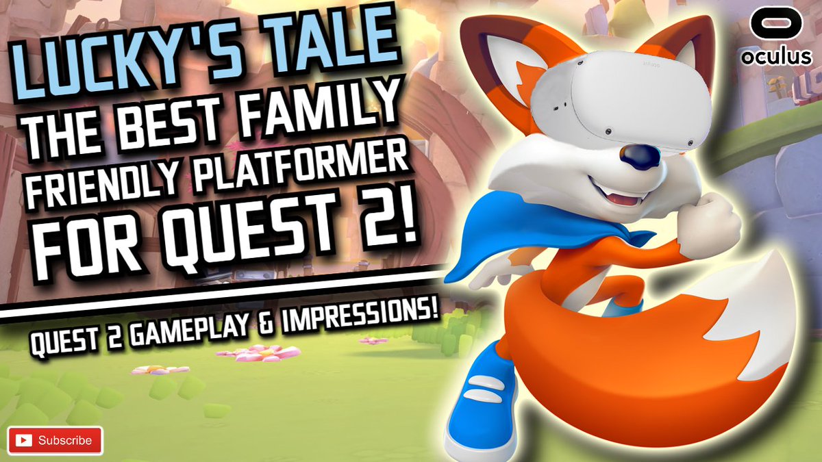 BeardoBenjoYT's tweet image. SURPRISE! Lucky's Tale is out NOW for the Oculus Quest 2, one of the most charming and endearing family friendly platformers within the VR space!

If you love Croc, Spyro, Banjo or Mario you'll LOVE this - I'm also giving away 1 copy, check the video 😘

youtu.be/GfLWyZj59z0