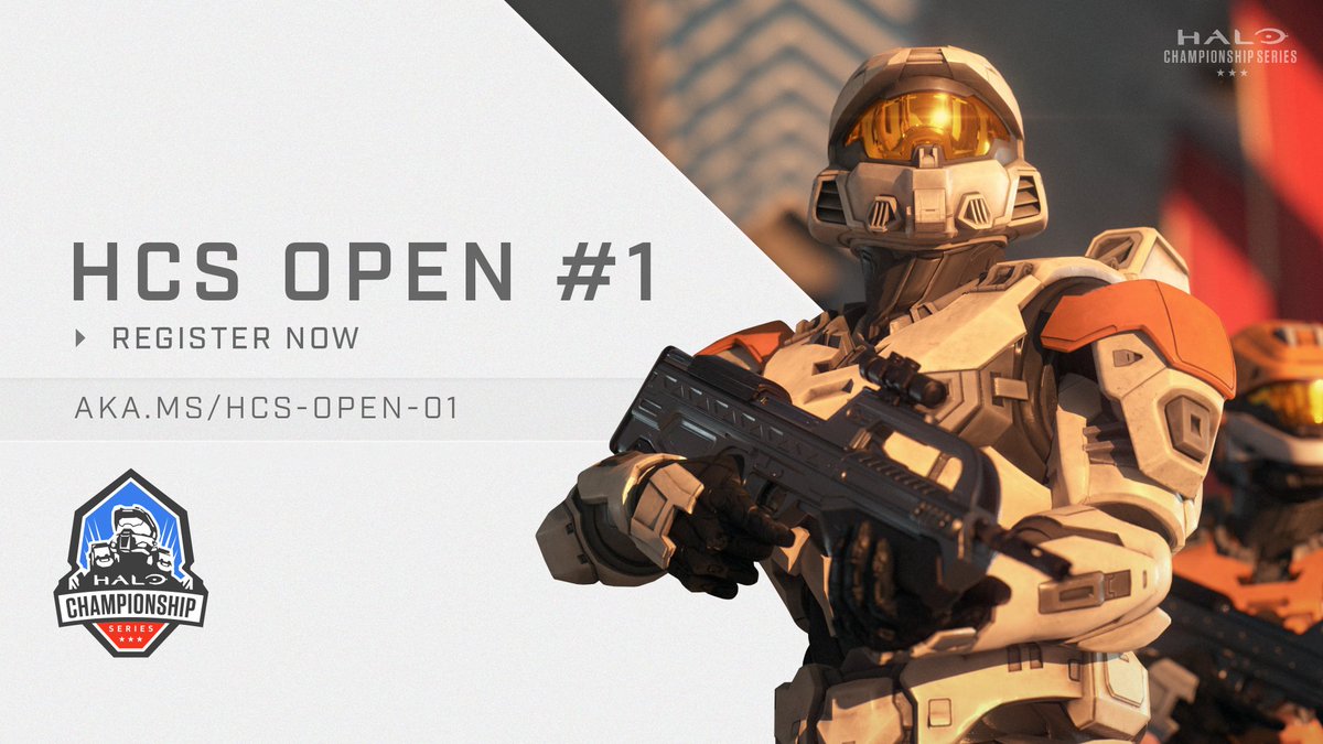 HCS's tweet photo. Registration is now live for this weekend's kickoff #HaloInfinite online tournament! Head to @FACEIT to sign up and see how you stack up against your region.

The games begin this Saturday!

🎮 https://t.co/RKumsjVJLD https://t.co/6NXz2N0VTL