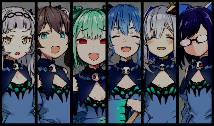 よくVtuberの方々を描いてまする。
 #3時間でフォロワー何人増えるかチャレンジ 