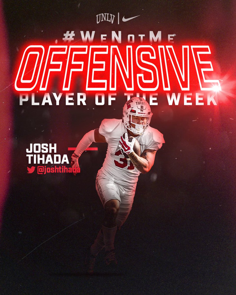 unlvfootball's tweet photo. Game 1️⃣1️⃣ #WeNotMe scout team players of the week‼️

🎰 @S_BRIGGS14 
🎰 @joshtihada 
🎰 @iaamjuice https://t.co/WsOCETLSfS