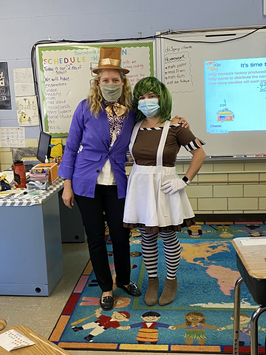 Alison Fox (@mrsfoxesden) on Twitter photo I love my job! A simple lesson introducing long division turned into Willy Wonka & one of his Oompa Loompaās showing up to class needing help distributing candy evenly! Thank you <a href="/BPerachi/">Brenda Perachi</a> for the fun today!
#fourthgrade #thebig7 #makinglearningfun #beproudbedale #medfieldps I love my job! A simple lesson introducing long division turned into Willy Wonka & one of his Oompa Loompaās showing up to class needing help distributing candy evenly! Thank you <a href="/BPerachi/">Brenda Perachi</a> for the fun today!
#fourthgrade #thebig7 #makinglearningfun #beproudbedale #medfieldps