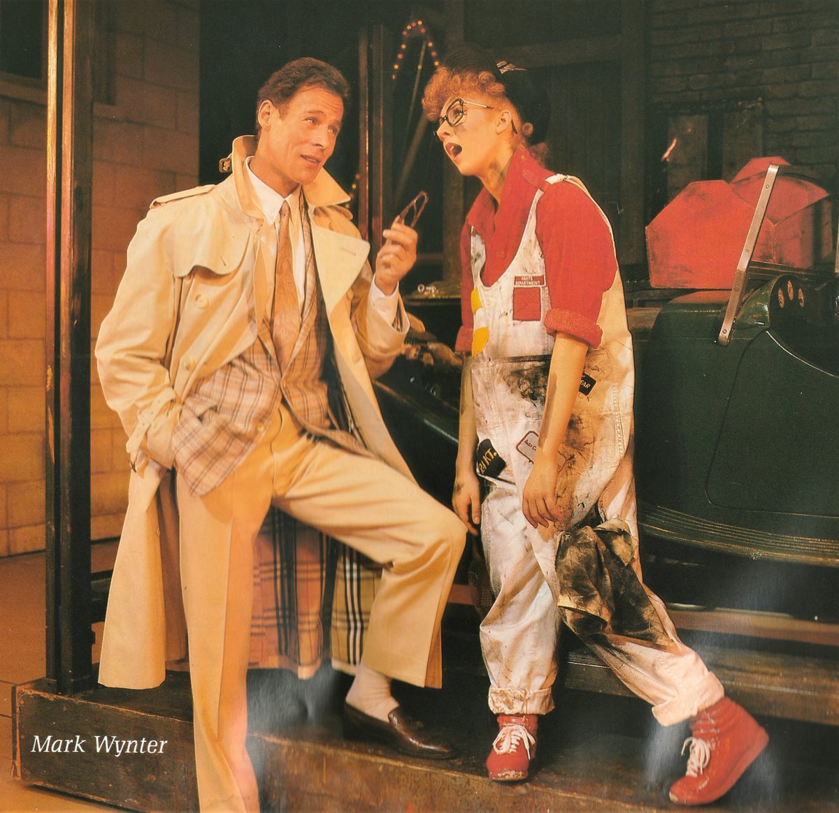 Here's a picture of Bonnie Langford and I enjoying ourselves in Charlie Girl <a href="/bonnie_langford/">Bonnie Langford</a>