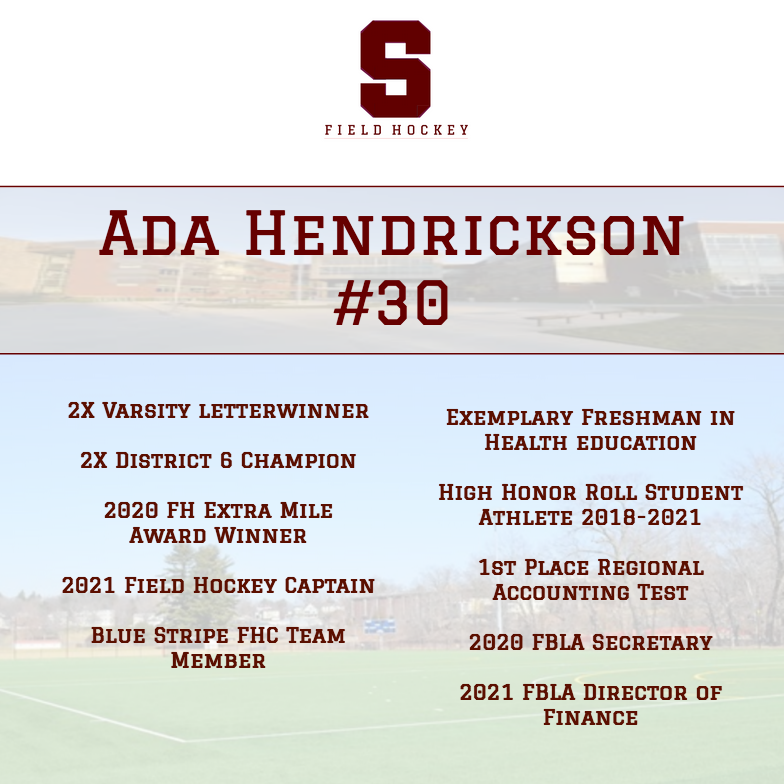 scasdathletics's tweet photo. We are excited to offer our congratulations to Ada Hendrickson of @scfhockey, who will continue her academic and athletic careers at Smith College! We are so excited for Ada, and so grateful for all of her efforts and contributions as a Little Lion! https://t.co/R7mEKRB8Vb