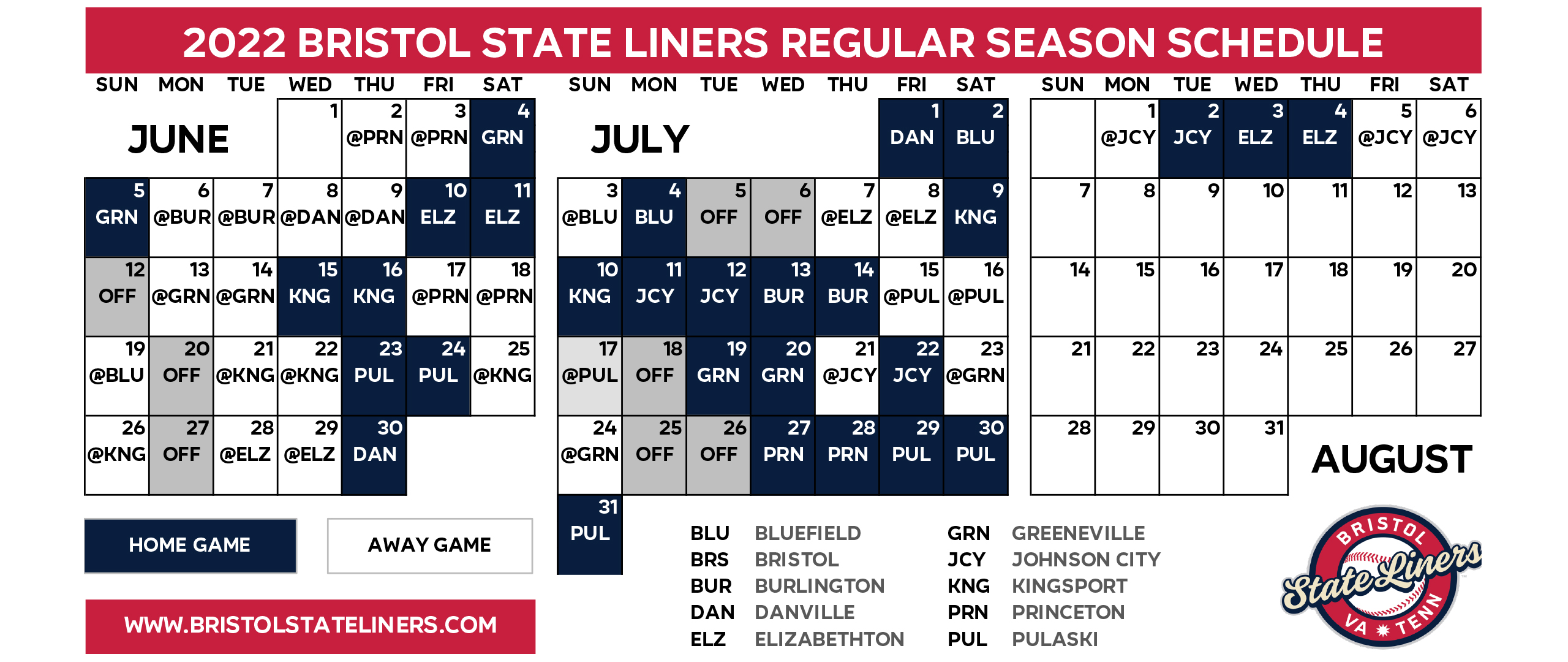 Web Com Schedule 2022 Bristol State Liners On Twitter: "Guess What Day It Is?!?! It's 2022  Schedule Release Day!!! Check Out Our 2022 Regular Season Schedule Below!  It'll Be Added To Our Website Shortly. Https://T.co/Xgvnwesum7" /