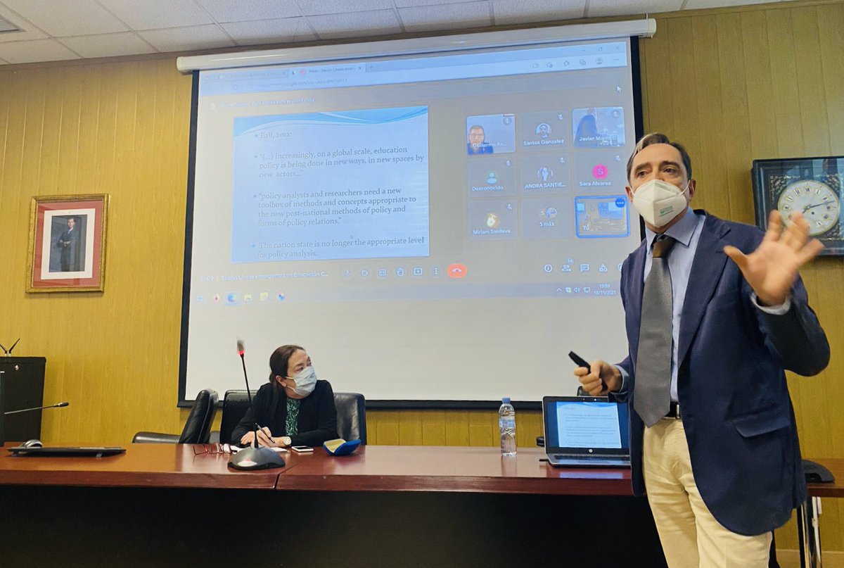 clavesucm's tweet photo. 🌍 Turno de Javier Valle (@GIPES_UAM) con su ponencia “Educación Supranacional: impacto en España. El caso de las competencias clave y la LOMLOE”.

#supranational #education #research https://t.co/ru0GfZb4AO