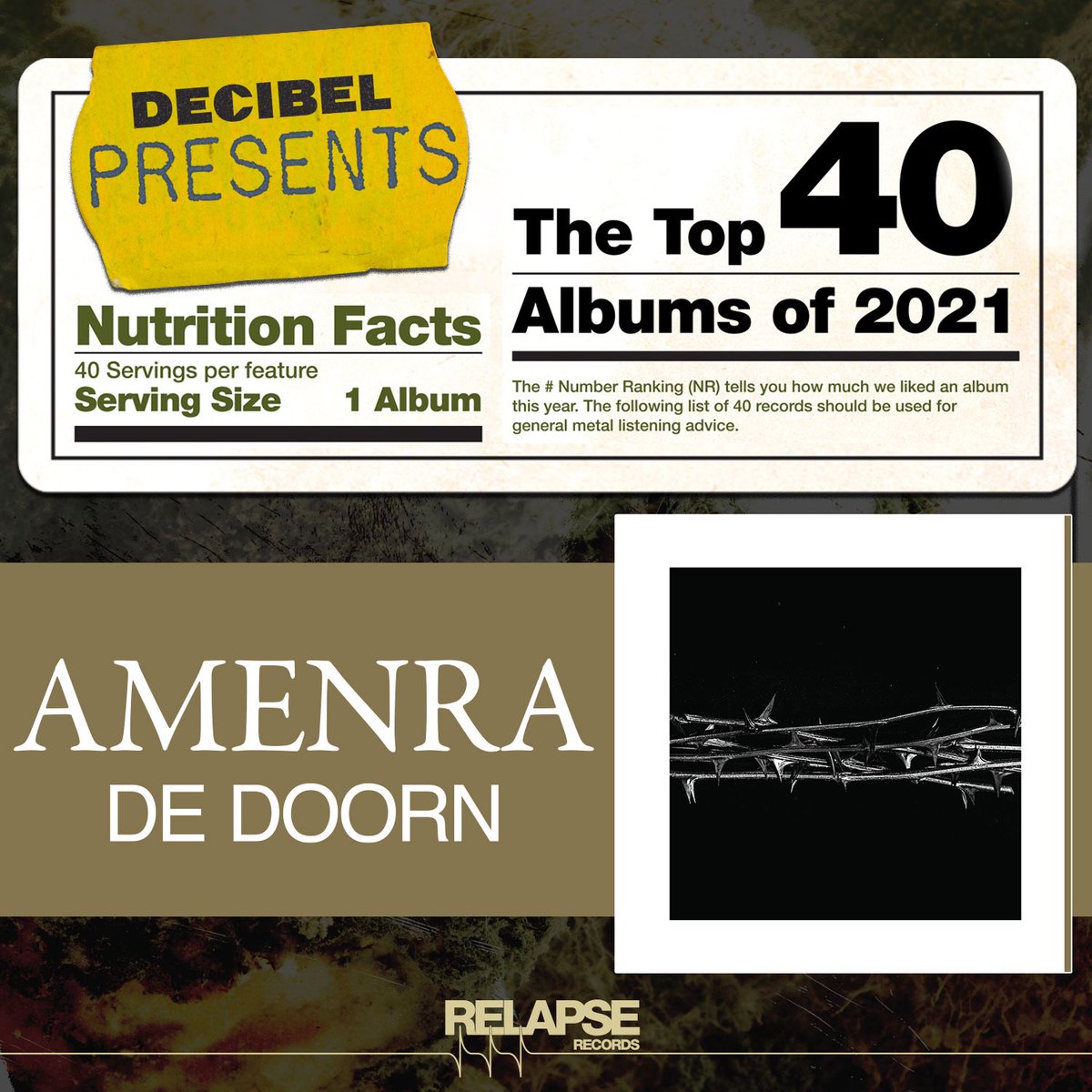 decibelmagazine.com/2021/11/18/spo… #amenra #amenraofficial #churchofra #relapse #decibel