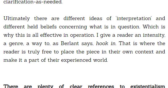 Thank you <a href="/biaseelaender/">Beatriz Seelaender</a> <a href="/SterlingClack/">SterlingClackClack</a> for asking some great, in-depth questions that really got me thinking about what it is I am even trying to accomplish with these books full of words. It was such a pleasure.

sterlingclackclack.com/clackityclack/…
