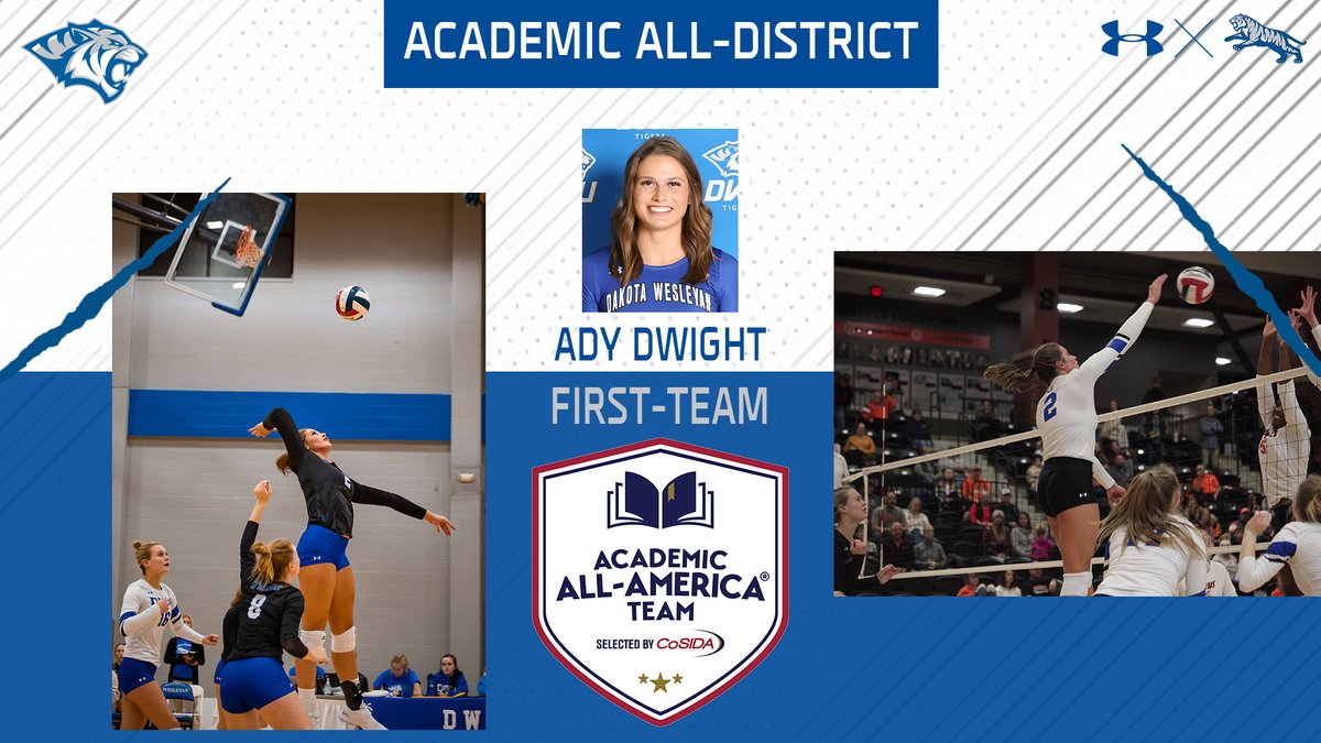dwtigers's tweet photo. Ady Dwight of @DWUVolleyball tabbed with First-Team Academic All-District Honors this morning by @CoSIDAAcadAA
#BledBlue | #EarnYourStripes
https://t.co/9qPES6Z7Sb https://t.co/Pgqmg6WW8d