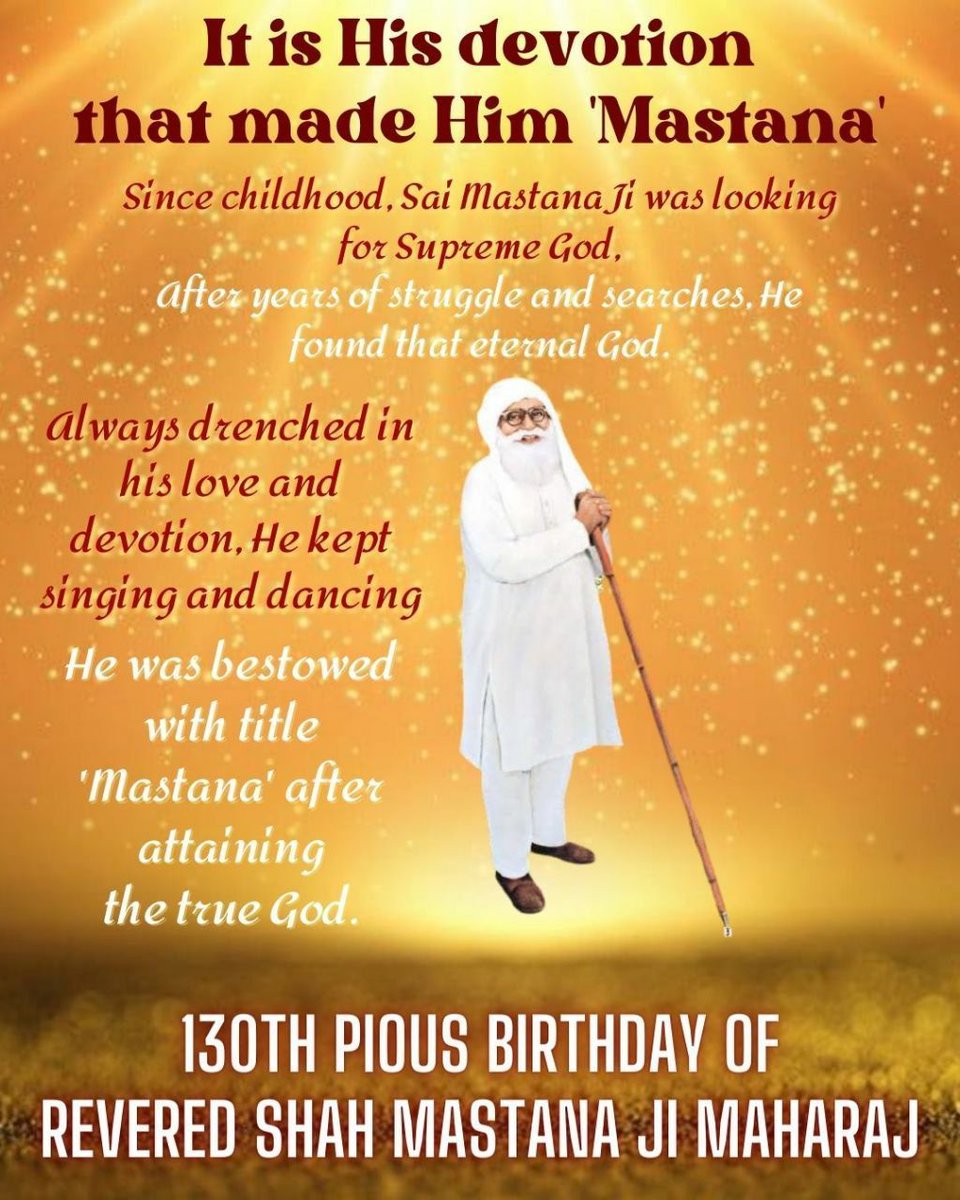 MunjalMegha's tweet photo. Dhan Dhan Satguru Tera Hi Aasra Pita Ji 🙏🏻💕❤️ Happy Incarnation Day to everyone of Shah Mastana Ji Maharaj 🙏🏻😇😇😇😌😌😌💞💞💞💞💞💞💞 #HappyIncarnationDay #HappyBirthday 🎉🎉🎉🎊🎊🎊❣️❣️❣️❣️❣️❣️❣️🎂🎂🎂 https://t.co/xu03HfakdM