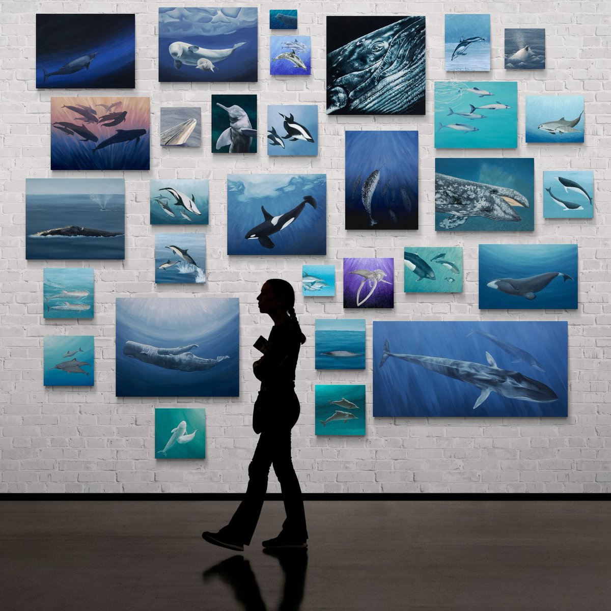 ArtistSarahMT's tweet photo. Nervous &amp; excited for my first auction! 
Planned for @marinemammalogy conference but it's delayed &amp; I'd rather they be in your house vs my studio🐋😁
15% donated SMM conservation fund, shipping worldwide, open until Sun 21 6pm EST
#artistsforconservation
https://t.co/l4BBi5sPPn https://t.co/k0qiaymiQp
