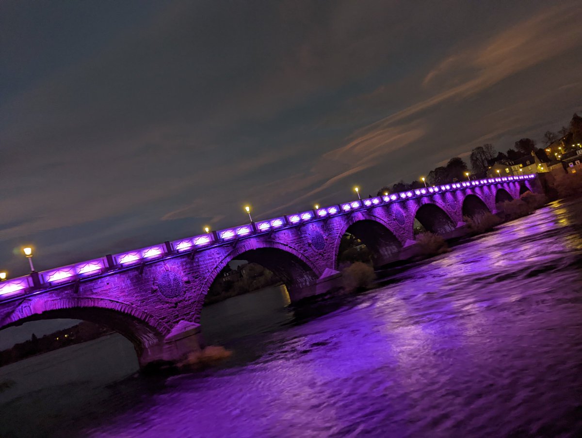 PKCPlaceDev's tweet image. A purple lighting trail illuminates Perth this evening to mark #WorldPancreaticCancerDay 

Early detection and diagnosis is an important first step in treating this disease

pancreaticcanceraction.org/about/scotland/

@OfficialPCA
#listentoyourbody
#PancreaticCancerAwarenessMonth 
#purplelightsuk