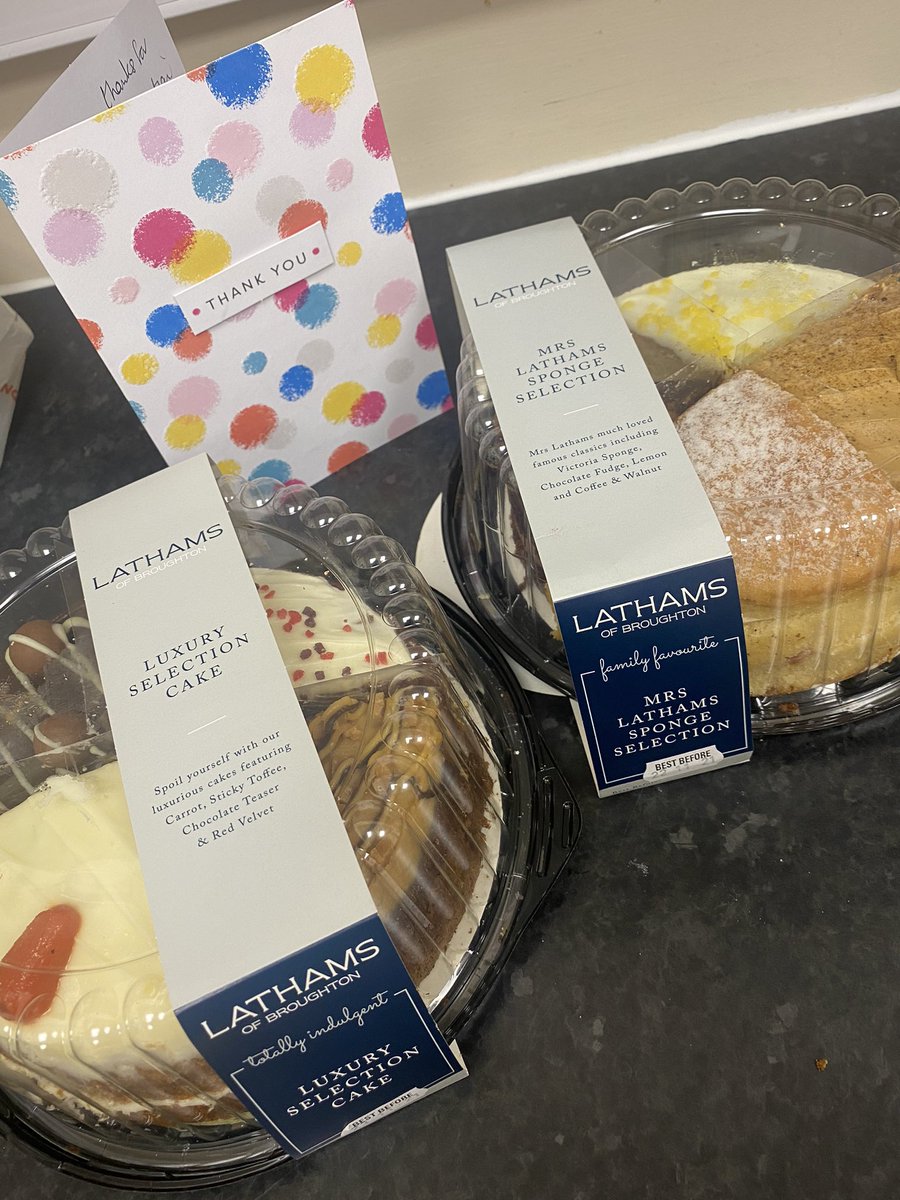 A lovely thank you gesture from a patients relative 😊